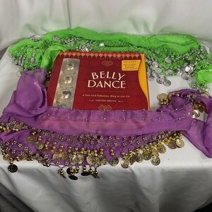Belly Dance Bundle - Book DVD Cymbals Skirts Date Night Workout Alternative